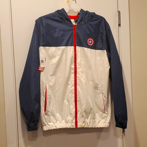 ❤ Marvel 💙 Captain America Windbreaker - Picture 1 of 9